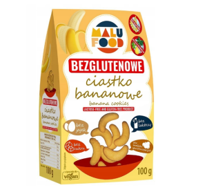 MALU CIASTKA KRUCHE BANANOWE BEZ CUKRU GLUTENU LAKTOZY