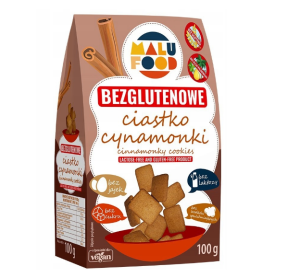 MALU CIASTKA KRUCHE CYNAMONKI BEZ CUKRU GLUTENU LAKTOZY