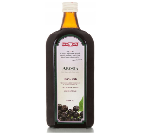 Sok Aronia 100% tłoczony NFC 500 ml Polska Róża