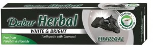 DABUR HERBAL ZIOŁOWA PASTA DO ZĘBÓW Z WĘGLEM AKTYWNYM WYBIELAJĄCA 100ML BEZ FLUORU I PARABENU