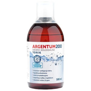 ARGENTUM 200 SREBRO KOLOIDALNE 25PPM 500ML TONIK